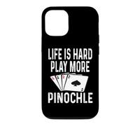 Custodia per iPhone 12/12 Pro La vita è dura Gioca Più Giochi di carte Pinochle Giocatore vincente