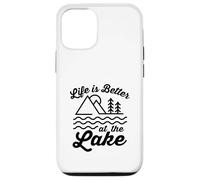 Custodia per iPhone 12/12 Pro La vita è meglio al lago all'aperto divertimento estivo