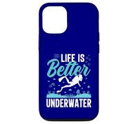 Custodia per iPhone 12/12 Pro La vita è migliore sott'acqua Immersioni subacquee Amante dell'oceano