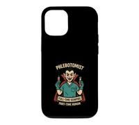 Custodia per iPhone 12/12 Pro Laboratorio di sangue di estrazione del sangue divertente flebotomista vampiro gioco di parole