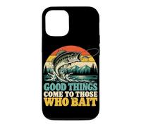 Custodia per iPhone 12/12 Pro Le cose buone arrivano a coloro che escono pescatore di spigole