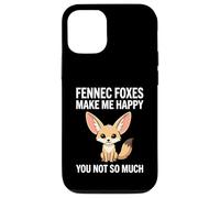 Custodia per iPhone 12/12 Pro Le volpi di Fennec mi rendono felice non tanto