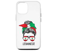 Custodia per iPhone 12/12 Pro Lebanese Girl Lebanese Heritage Lebanon Flag