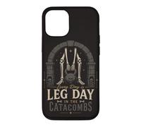 Custodia per iPhone 12/12 Pro Leg Day Gym Skeleton Weightlifting Catacombe scure