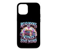 Custodia per iPhone 12/12 Pro Leggi libri Sii gentile Rimani strano divertente Bootleg Amante dei libri