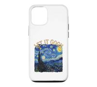 Custodia per iPhone 12/12 Pro Let It Gogh Notte Stellata Pittura Belle Arti Gioco di parole