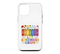 Custodia per iPhone 12/12 Pro Let Kindness Grow Rainbow Books Fiori Gentilezza Orgoglio