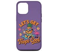 Custodia per iPhone 12/12 Pro Lets Get Tropi Cool Ananas Occhiali da sole Beach Summer