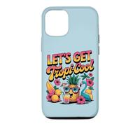 Custodia per iPhone 12/12 Pro Let's Get Tropi-Cool Flamingo Ananas Beach Graphic
