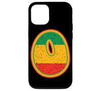 Custodia per iPhone 12/12 Pro Lettera rasta O retrò invecchiato rosso, giallo, verde arte