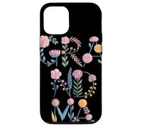 Custodia per iPhone 12/12 Pro Lettere Floreali Pastello GRANDMA Tipografia Botanica Nonna