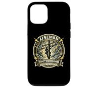 Custodia per iPhone 12/12 Pro Lineman Brotherhood - Distintivo con scritta "Keep the Lights On"