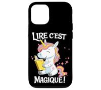 Custodia per iPhone 12/12 Pro Lire C Est Magique Licorne Lecture Enfants Francais