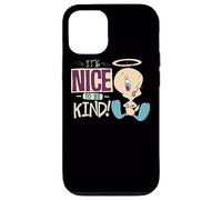Custodia per iPhone 12/12 Pro Looney Tunes Tweety Nice To Be Kind