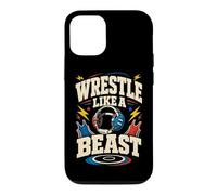 Custodia per iPhone 12/12 Pro Lotta come una bestia Umorismo divertente Wrestling