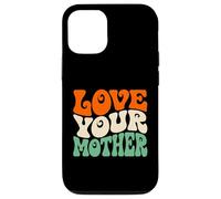 Custodia per iPhone 12/12 Pro Love Your Mother Earth Day Retro Ambientalista Pianeta
