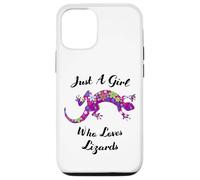 Custodia per iPhone 12/12 Pro Lucertola Just A Girl Who Loves Lizards Outfit Lizard Lover