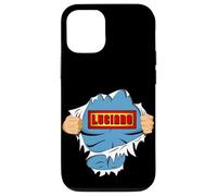 Custodia per iPhone 12/12 Pro Luciano First Name Superhero For Boys Named Luciano