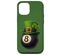 Custodia per iPhone 12/12 Pro Lucky Eight 8 Ball Shirt with Shamrock and Four Leaf Clover