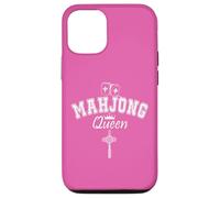 Custodia per iPhone 12/12 Pro Mahjong Queen of Tiles Mahjong Queen Crown It's Mahjong Time