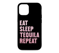 Custodia per iPhone 12/12 Pro Mangia, dormi, tequila, ripeti la divertente festa della