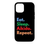 Custodia per iPhone 12/12 Pro Mangia sonno ripetizione Aikido per gli amanti dell'Aikido