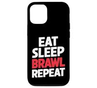Custodia per iPhone 12/12 Pro Mangiare Dormire Rissa Ripeti Divertente Stelle Video Gamer