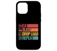 Custodia per iPhone 12/12 Pro Mangiare Sleep Drop Load Repeat Funny Trucker Semi Truck Driver