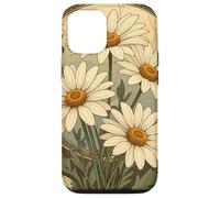 Custodia per iPhone 12/12 Pro Margherita Art Nouveau Elegance Mese Nascita Fiore