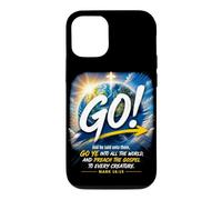 Custodia per iPhone 12/12 Pro Mark 16:15 Go Into All The World and Preach The Gospel