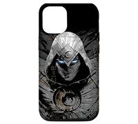 Custodia per iPhone 12/12 Pro Marvel Moon Knight - Geroglifici egiziani con occhi luminosi, colore: Nero