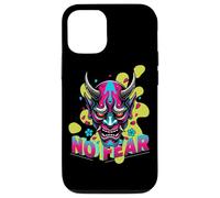 Custodia per iPhone 12/12 Pro Maschera giapponese Oni Cyberpunk Demone Samurai Streetwear Art