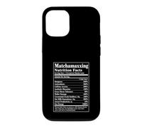 Custodia per iPhone 12/12 Pro Matchamaxxing Valori nutrizionali Matcha Latte Funny
