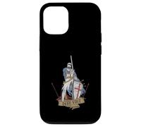 Custodia per iPhone 12/12 Pro Medievale Guerriero Santo Cavaliere Templare Deus Vult Vintage
