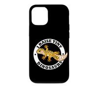 Custodia per iPhone 12/12 Pro Mens Womens Kids I Raise Tiny Dinosaurs Leopard Gecko Lover