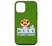 Custodia per iPhone 12/12 Pro Mens Womens Kids Kawaii Reptile Elements Leopard Gecko Lover