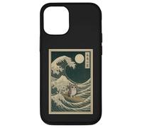 Custodia per iPhone 12/12 Pro Meowl Great Wave Off Kanagawa - Cat Owl Brainrot Slang Meme