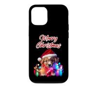 Custodia per iPhone 12/12 Pro Merry Christmas Puppy - Winter Holiday Dog Graphic