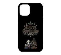 Custodia per iPhone 12/12 Pro Merry Gothmas Skeleton Babbo Natale morto albero gotico Natale