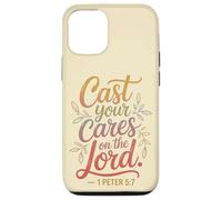 Custodia per iPhone 12/12 Pro Metti le tue preoccupazioni sul Signore 1 Pietro 5:7