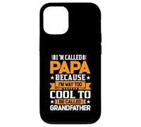 Custodia per iPhone 12/12 Pro Mi chiamo PAPA perché sono troppo cool per essere nonno