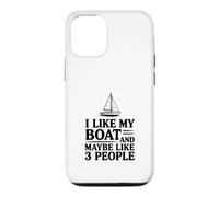 Custodia per iPhone 12/12 Pro Mi piace la mia barca e forse 3 persone