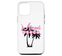 Custodia per iPhone 12/12 Pro MIAMI BEACH FLORIDA Palma Retro Tropicale