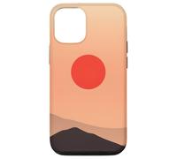 Custodia per iPhone 12/12 Pro Minimal Desert Hills Sun Calm Horizon Paesaggio