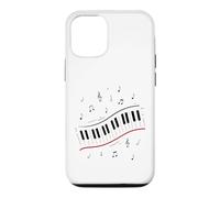 Custodia per iPhone 12/12 Pro Minimal Piano Beat Tastiera Note Musicali Pianista Arte Musicale