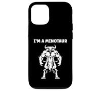 Custodia per iPhone 12/12 Pro Minimalist Monster Minotaur Greek mythology i'm a Minotaur