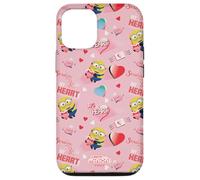 Custodia per iPhone 12/12 Pro Minions Big Heart All Over Print