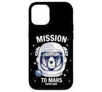 Custodia per iPhone 12/12 Pro Mission To Mars Cool Space Astronaut Bear Cartoon Graphic
