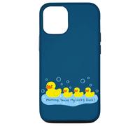 Custodia per iPhone 12/12 Pro Mommy You're My Lucky Duck Cute Rubber Ducky