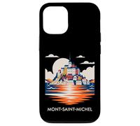 Custodia per iPhone 12/12 Pro Mont Saint Michel France Normandy Catholic Travel Lover